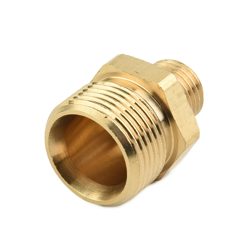 Drision Male M22 To 1/4 Inch Thread Coupler Brass Water Jet Connector Fitting Washer Adapter For High Pressure Car Washing