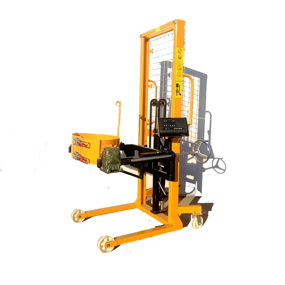 Oil Drum Hydraulic Manual Pallet Stacker Manual Drum Lifter Oil Drum Truck