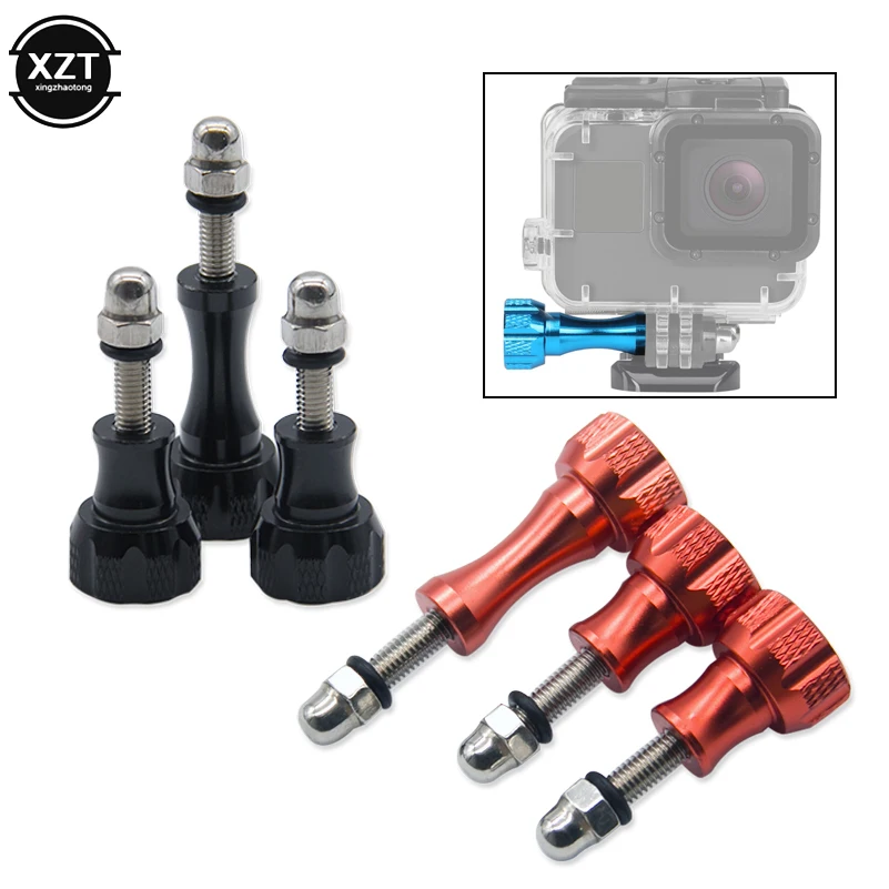 NOWOŚĆ 3 sztuki aluminiowej śruby gałki kciukowej do GoPro Hero 7 6 5 4 Xiaomi Yi 4K Sjcam SJ4000 H9 Etui do statywu Go Pro Akcesoria