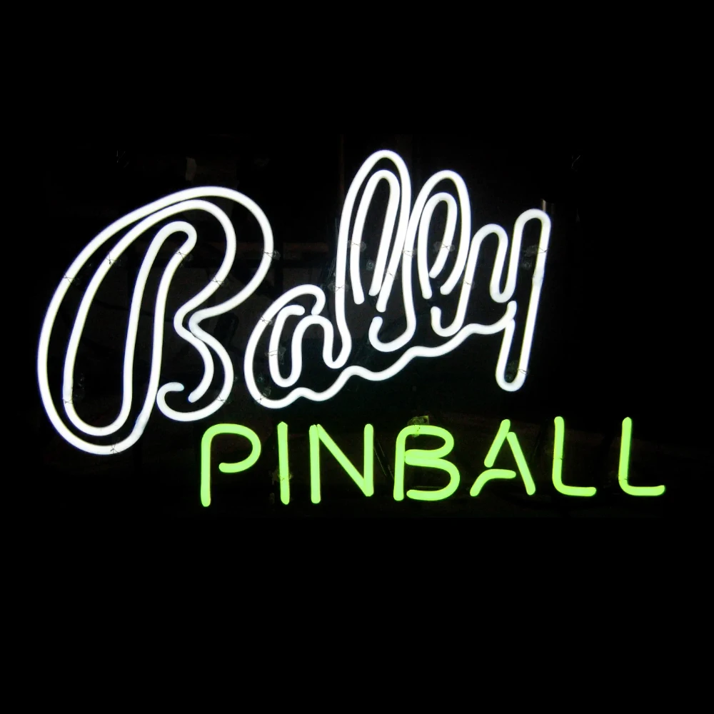 Pinball Sport Bally Neon Sign Light Custom Handmade Real Glass Tube Bar Store Game Room Advertise Wall Decoration Display Lamp