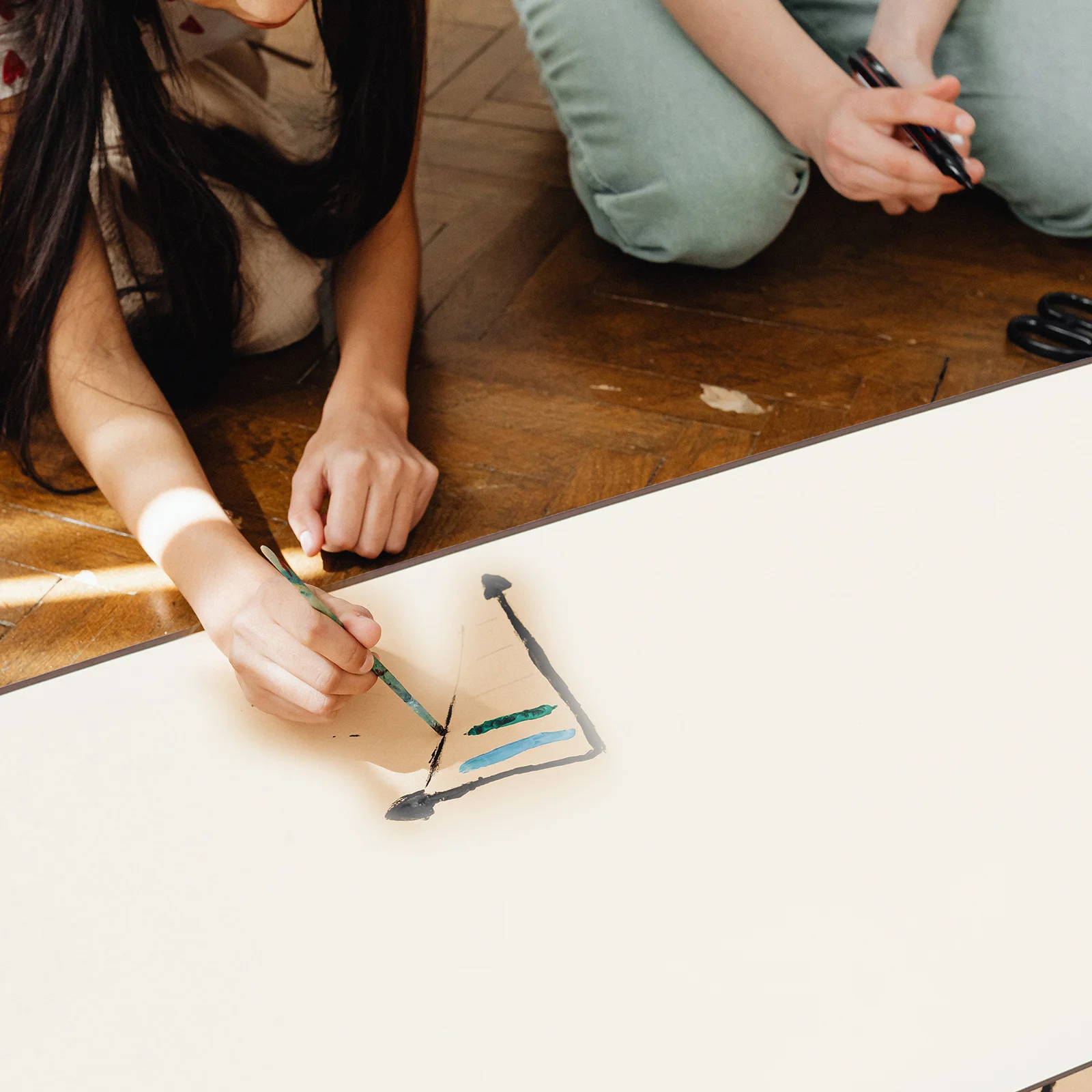 4pcs Blank Scroll Chinese Calligraphy Xuan Paper For Painting Writing Practice Multi-Function Art Wall Hanging Scroll Rice