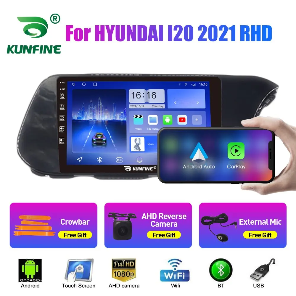 

10.33 Inch Car Radio For HYUNDAI I20 2021 2Din Android Stereo DVD GPS Navigation Video Player Multimedia Carplay Android Auto BT