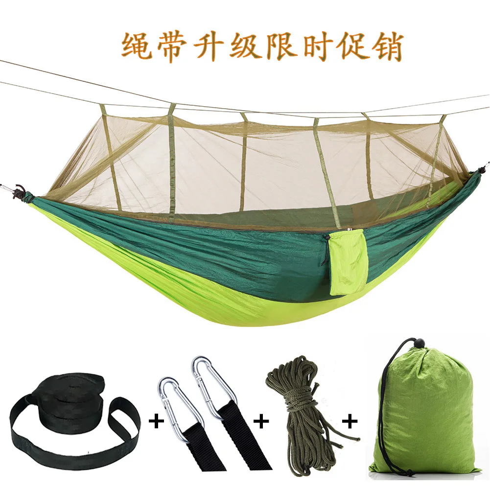 

Camping Outdoor Hammock With Mosquito Net Hike Sleeping Hanging Hammock Swing Portable Hanging Bed For Outdoor Activities