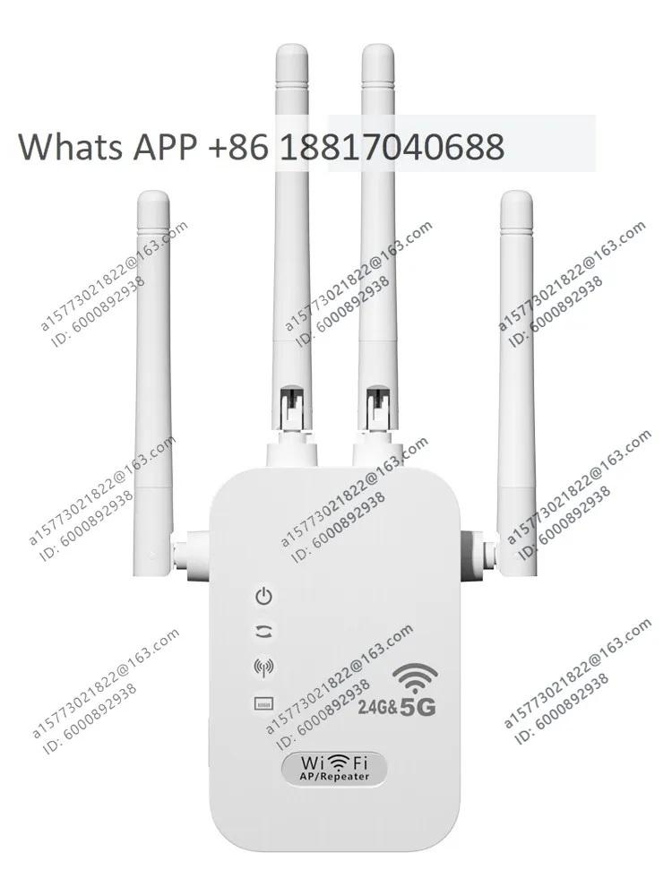 WiFi Signal Enhancement Amplifier, Gigabit 1200M Router Wireless Network Broadband Repeater
