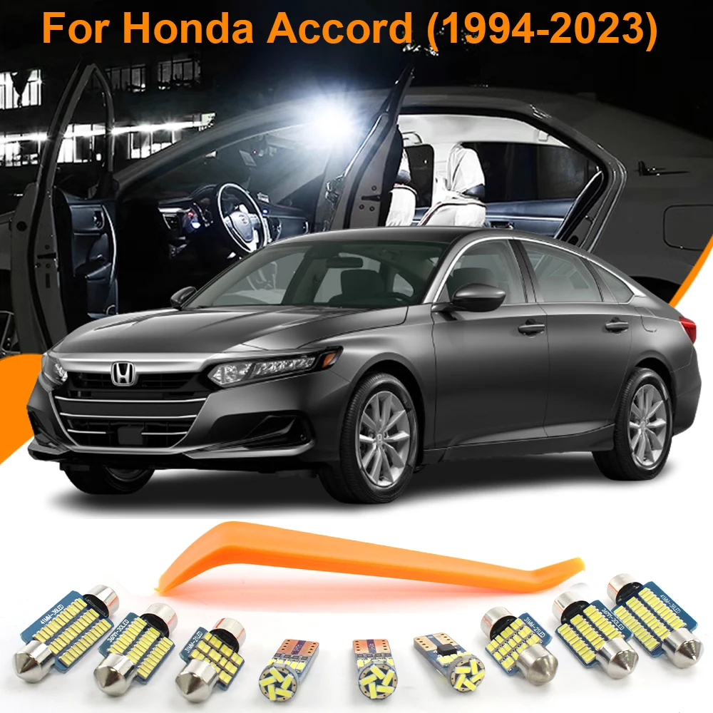 

Car LED Interior Lights Canbus For Honda Accord 11th 10th 9th 8 7 6 gen 1998 1999 2000 2001 2002 2008 2011 2017 2022 Accessories