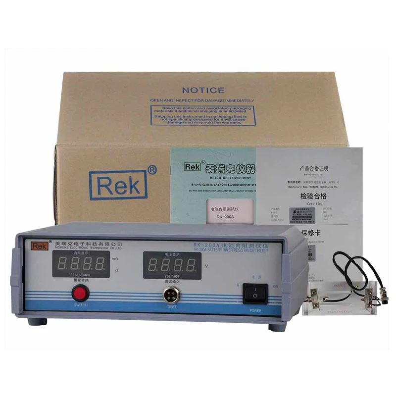 

Battery Internal Resistance Tester RK200A Battery Resistance Acidification Film Damage Degree Battery Tester