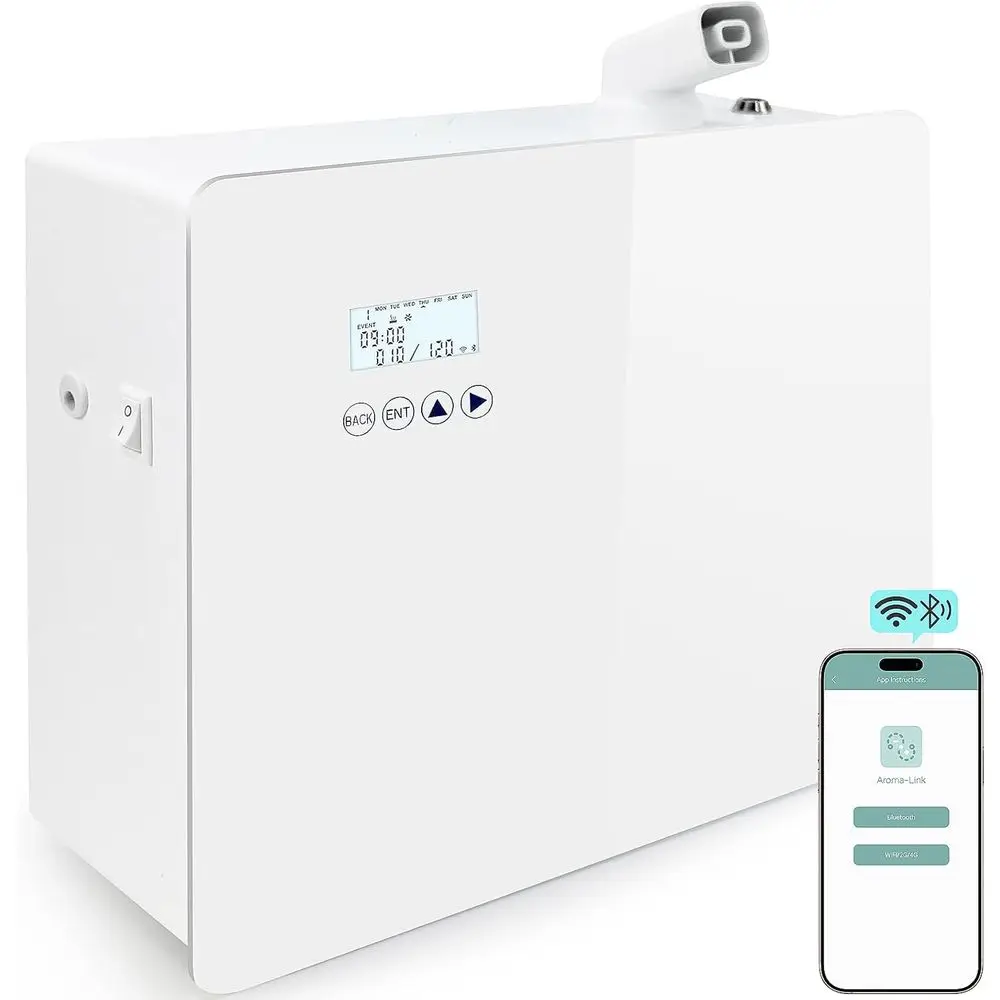 

Upgraded 1000ml Smart HVAC Air Freshener with Wi-Fi Control for Whole House, Ideal for Home, Hotel, and Events