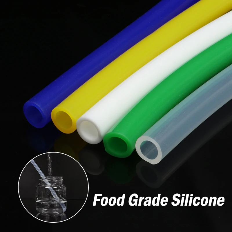 ID 1 2 3 4 5 6 7 8 9 10 12Mm Thực Phẩm Silicon Cao Cấp Ống Linh Hoạt Ống Cao Su uống Nước Ống Nước Kết Nối 1 Mét