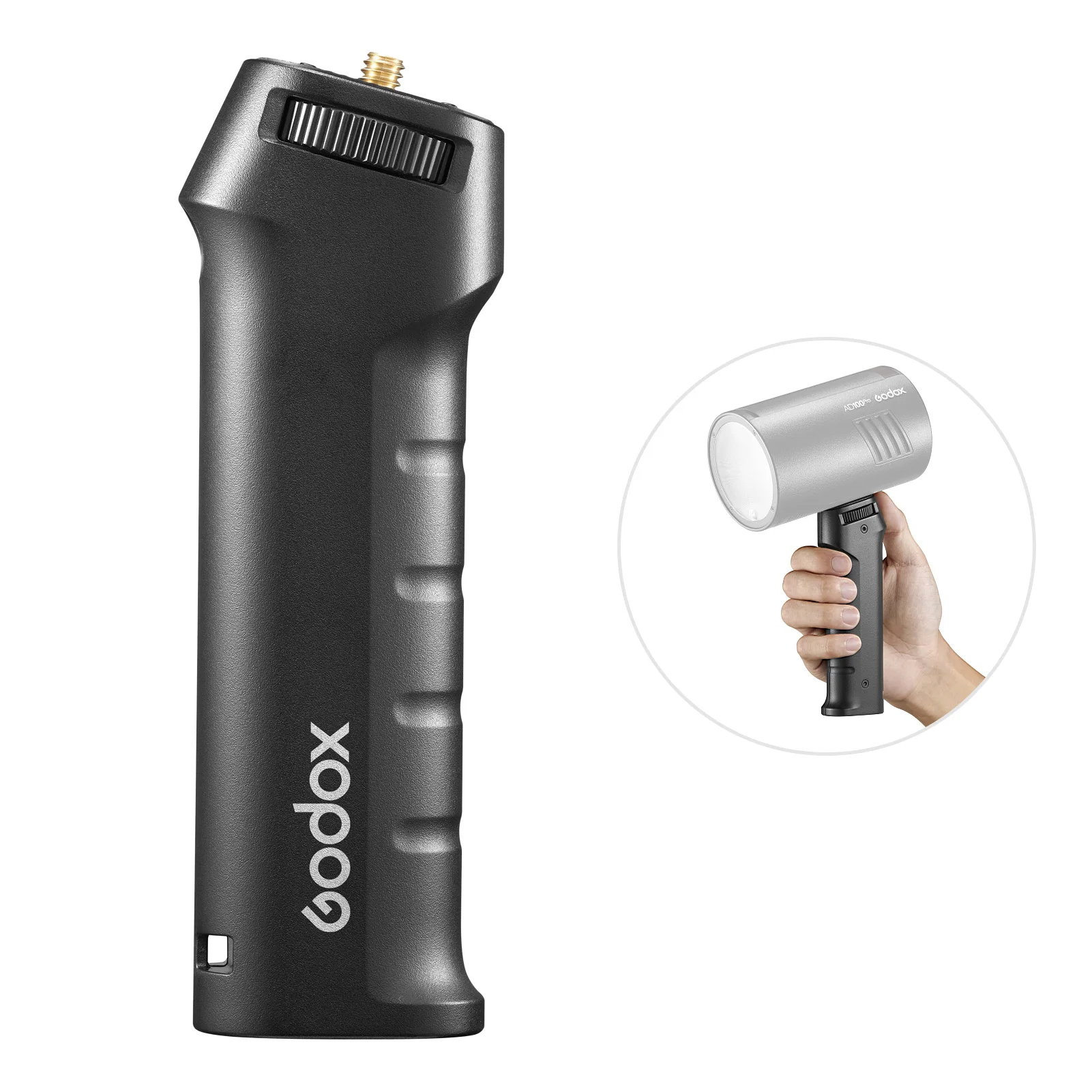 Godox FG-100 Uchwyt do lampy błyskowej Speedlite Uchwyt do lampy błyskowej ze śrubą 1/4 cala Kompatybilny z Godox AD100pro AD200pro — zdjęcie produktu 7