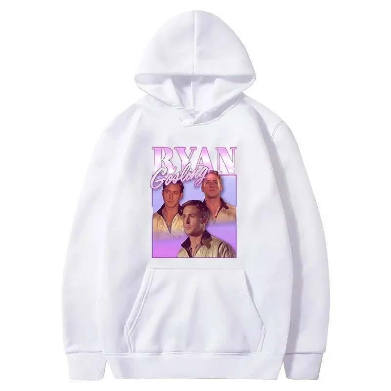 رائجة البيع الرجال هودي المغني ريان جوسلينج الجرافيك طباعة هوديي هوديي البلوفرات خمر عداء ببطء هوديي Y2k الملابس للرجال #2