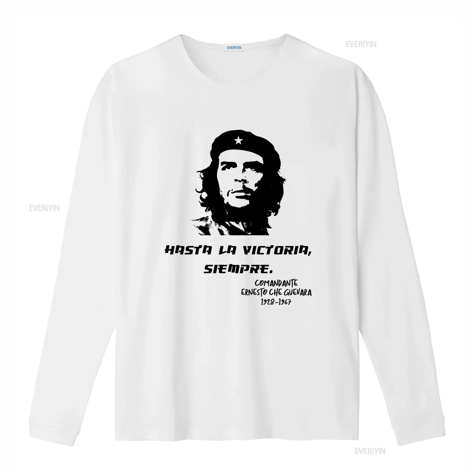 Che Guevara Hasta La Victoria Siempre Comandante T Shirt Made in USA S 5XL vintage Washed Casual streetwear fashion Comfortable