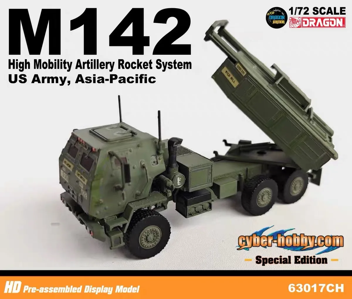 

Dragon 1/72 Scale Tank M142 High Mobility Artillery Rocket System US Army Asia-Pacific 63017CH Plastic Model Vehicle Collection