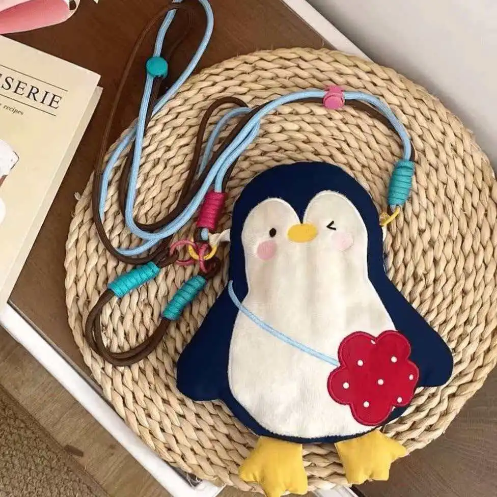 Cute  Dyeing Color Mobile Phone Bag Lightweight Nylon Crossbody Bag for Teen Girls And Boys Fashionable Korean Style