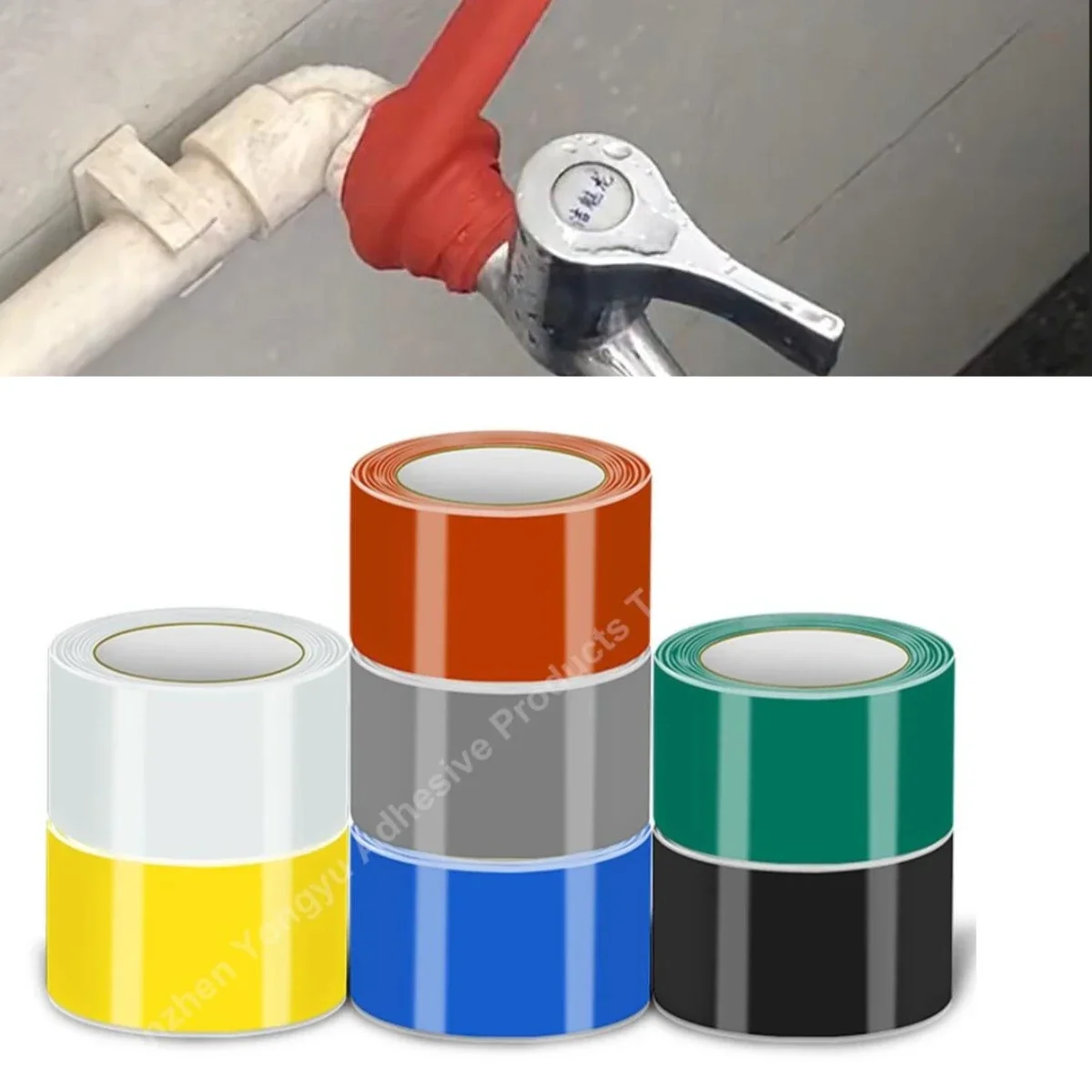 Water pipe leak prevention tape repair tape leak prevention sun protection anti-aging wrapped water pipe strong leak proof seal