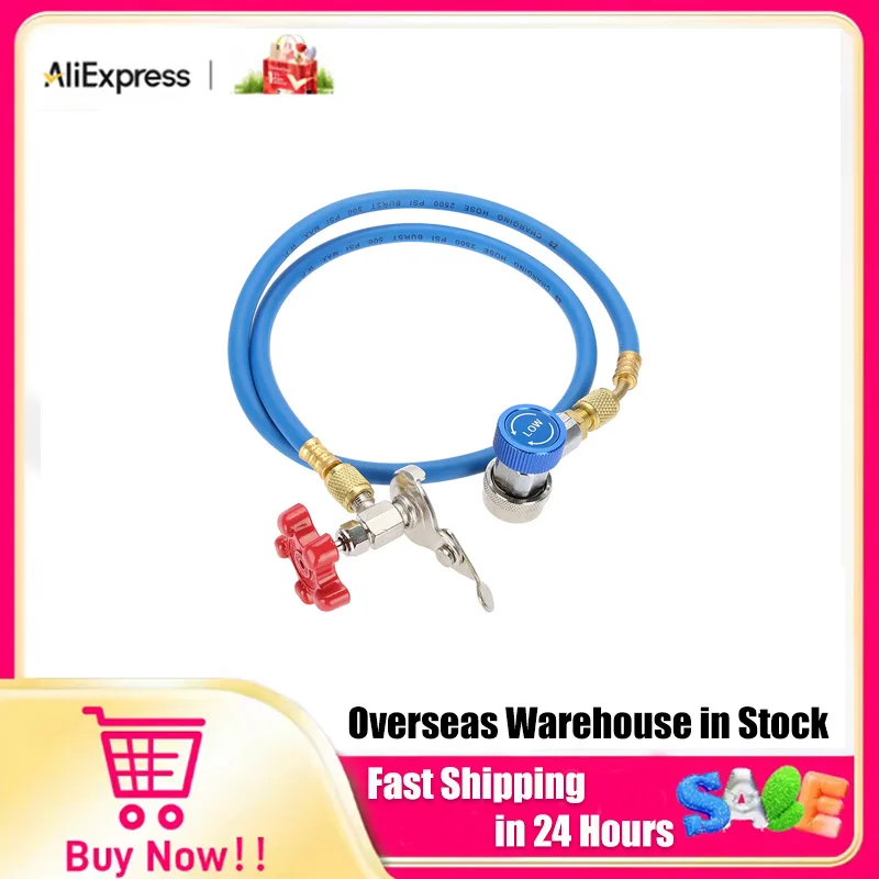 

Кран для заправки хладагента R134a, шланг для заправки хладагента, фитинг для газовой банки, кран для R502 R-12 R-22, труба для заправки хладагента хладагента