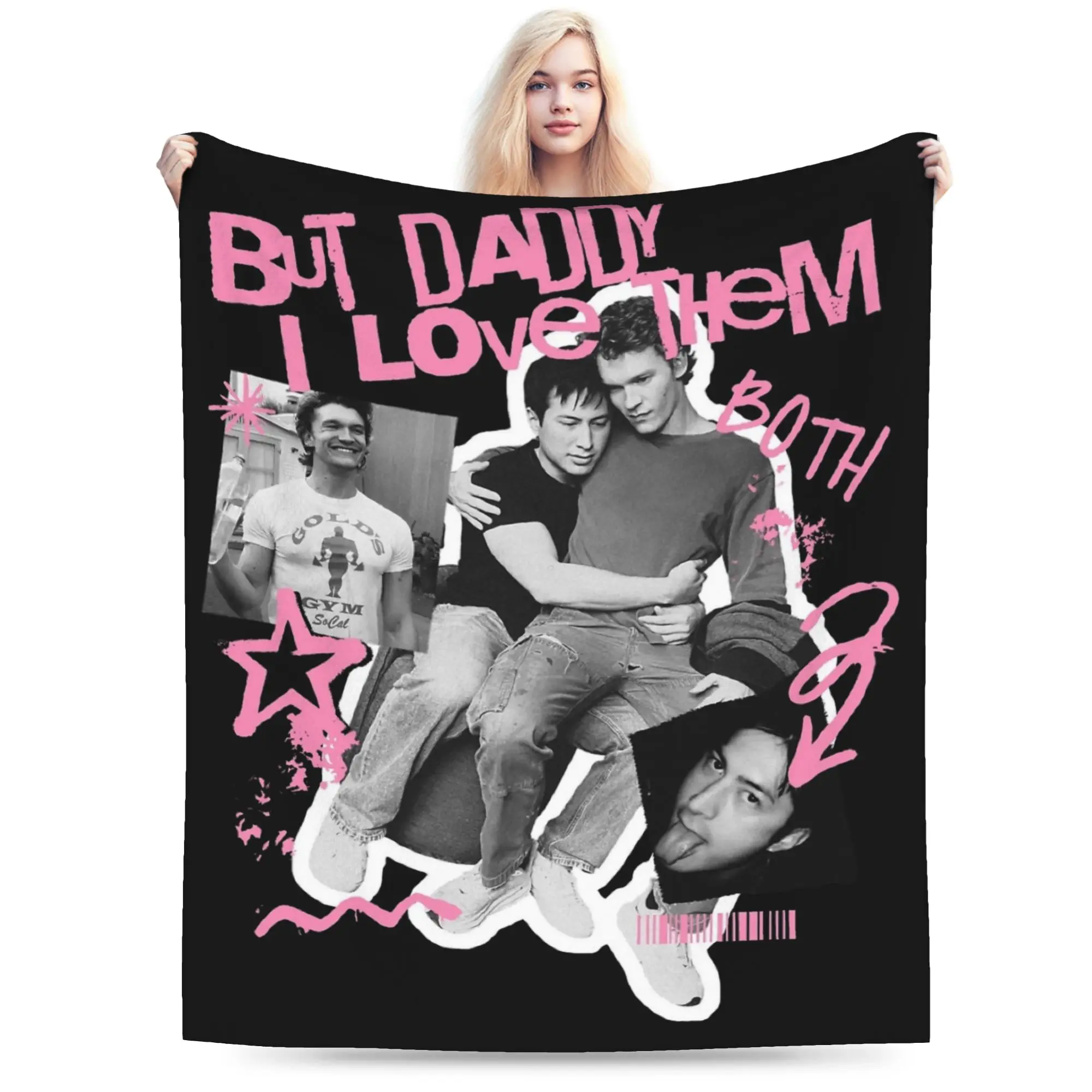 heated rivalry but daddy i love him Blankets Fleece Autumn/Winter   Warm Throw Blanket for Sofa Car Plush Thin Quilt
