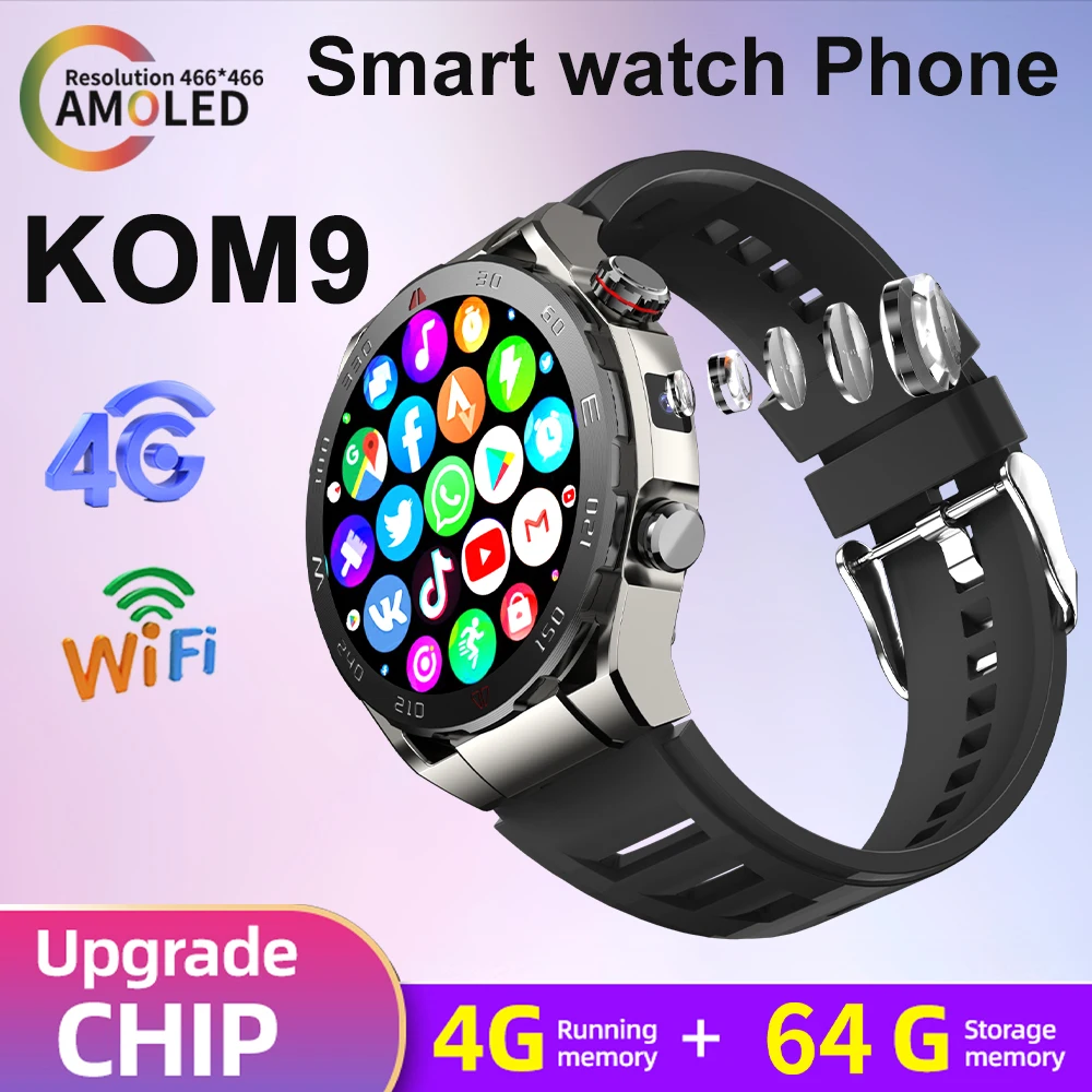 4G Smart Watch Bluetooth Call Smartwatch Touch Dial For Android Music Fitness Tracker Sports For Men Smartwatch 2025 For Xiaomi