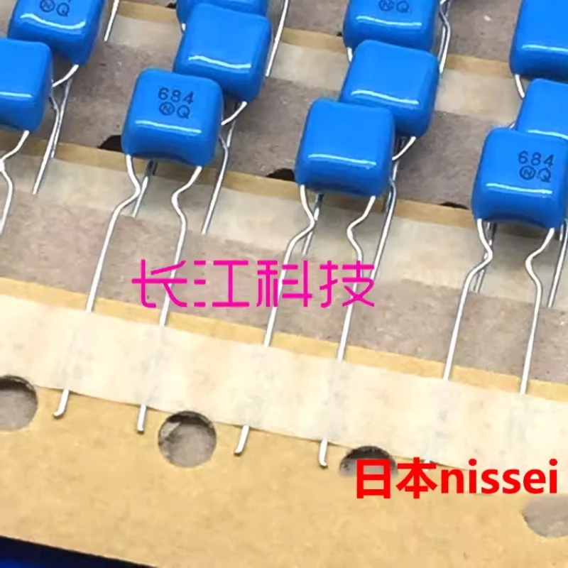 

Nisshin CBB thin film capacitor 0.68uf 684 680nf 63V 100V Nissei 50V Japan