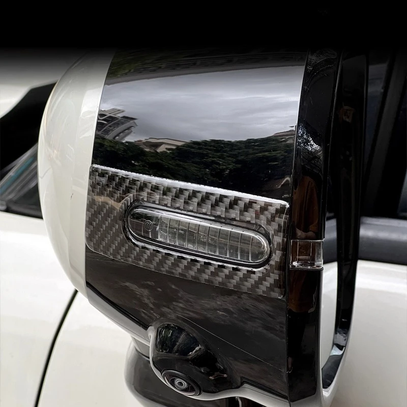 For Spark EUV Plus rearview Mirror Anti-scratch Strip Exterior Modification Parts Epoxy Carbon Fiber Anti-scratch Strip