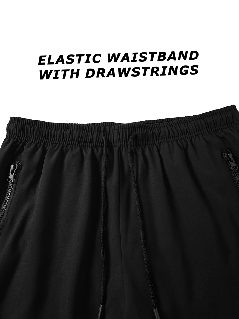 Shark Graphic Men's Board Shorts Summer Casual Beach Shorts with Mesh Liner Zipper Pockets Quick Dry Swim Trunks Bathing Suit - view 4
