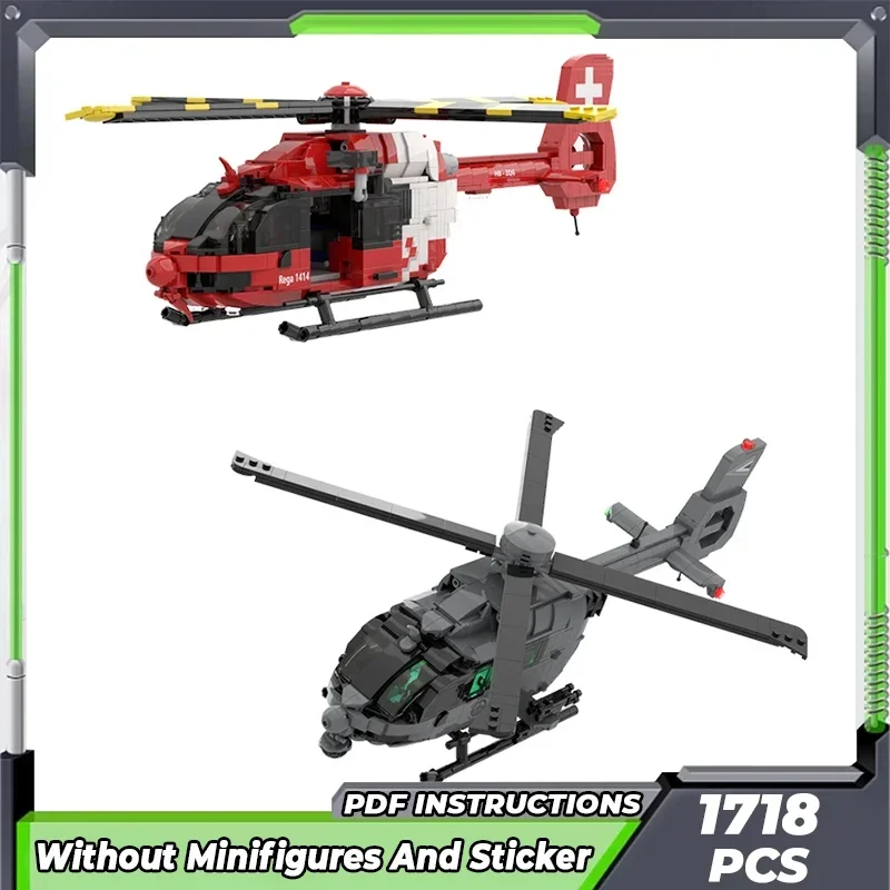 

Moc Building Bricks Military Weapons Model Airbus Helicopter Technology Modular Blocks Gifts Toys For Children DIY Sets Assembly