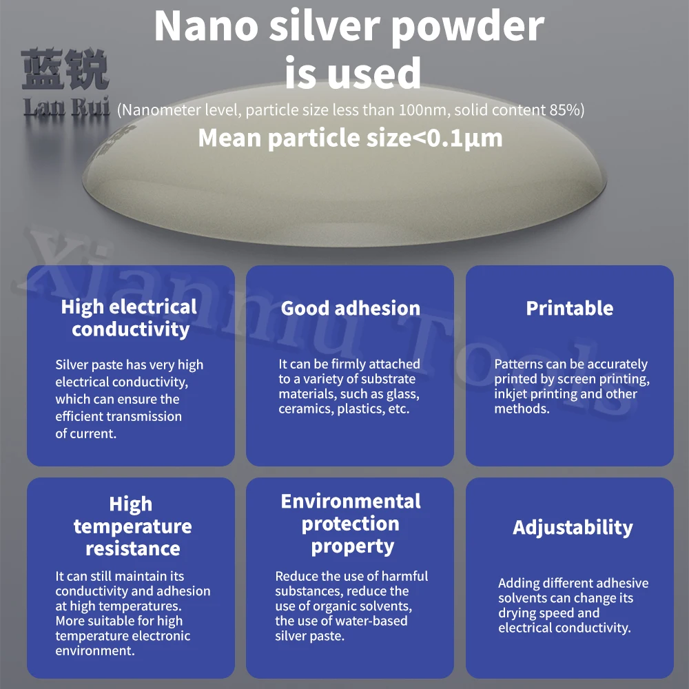 Lanrui J9 Nano Conductive Silver Paste Low Resistance Screen Line Repair for PhoneS iPhone Android Green/Yellow Screen Fix Tools