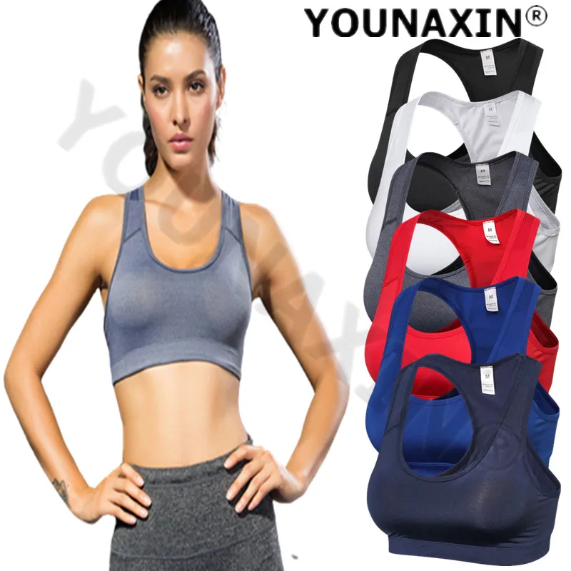 

Women's Running Vest Yoga Tank Sports Bra Underwear Without Steel Ring Outdoor Gym Fitness Girl Sexy Breathable Top Quick-drying