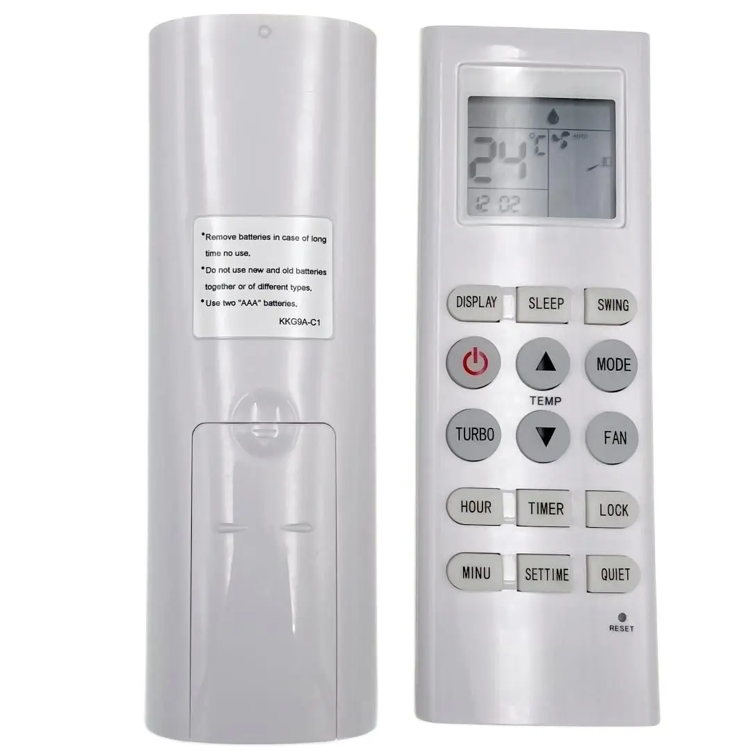 AC Remote Control KKG9A-C1 For DAIKOOL, Mirage, Agratto, Changhong, Zmartech, NEOAIRE, Golden Interstar Air Conditioner