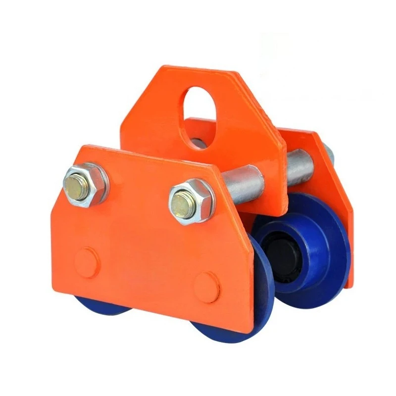 

Hand Push Trolley Chain Hoist I-beam Pulley Monorail Track Trolley Industrial Lifting Crane Workshop Heavy Handling Equipment