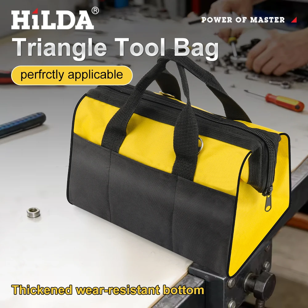 HILDA Durable Oxford Cloth Tool Bag Multifunctional Portable Storage Case Heavy Duty Woodworking Power Tools Carry Organizer Bag