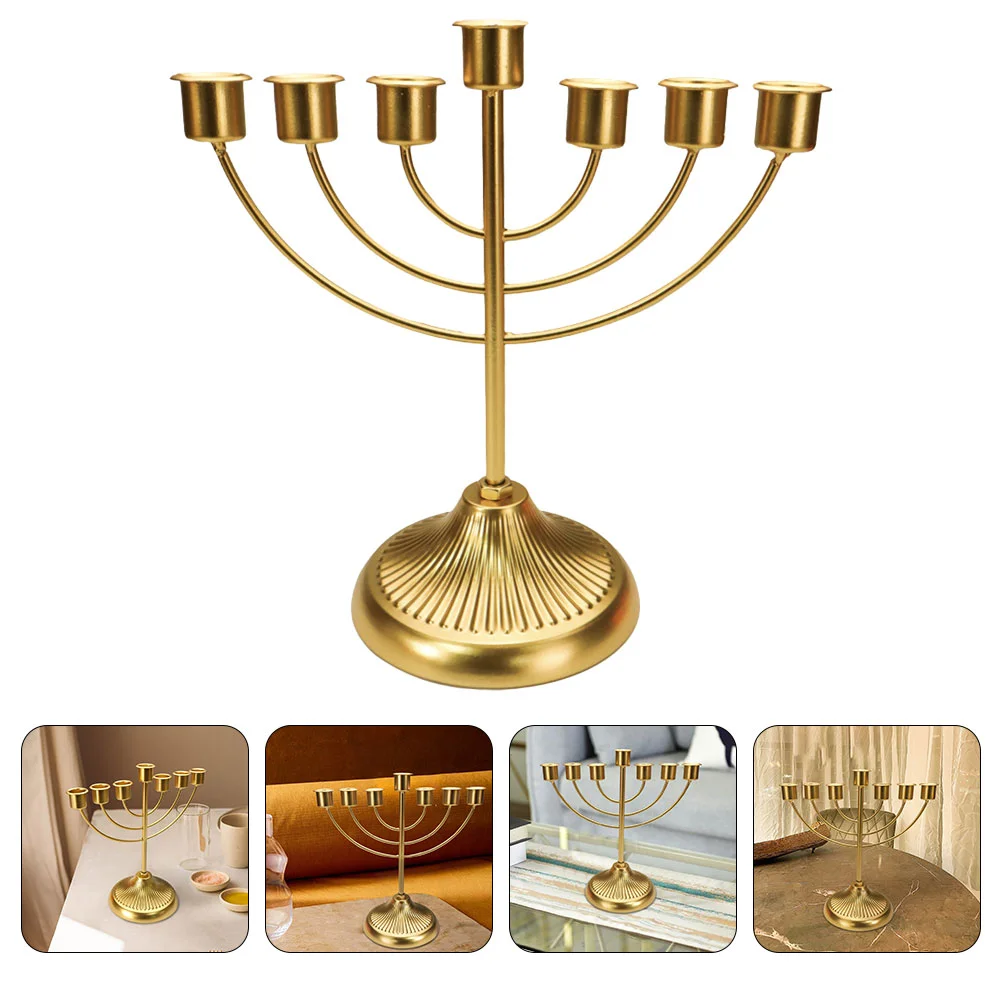 Menorah Chalice Stands Decorations Taper Candlestick Bedroom Modern Ornaments Holder Dinner For Table