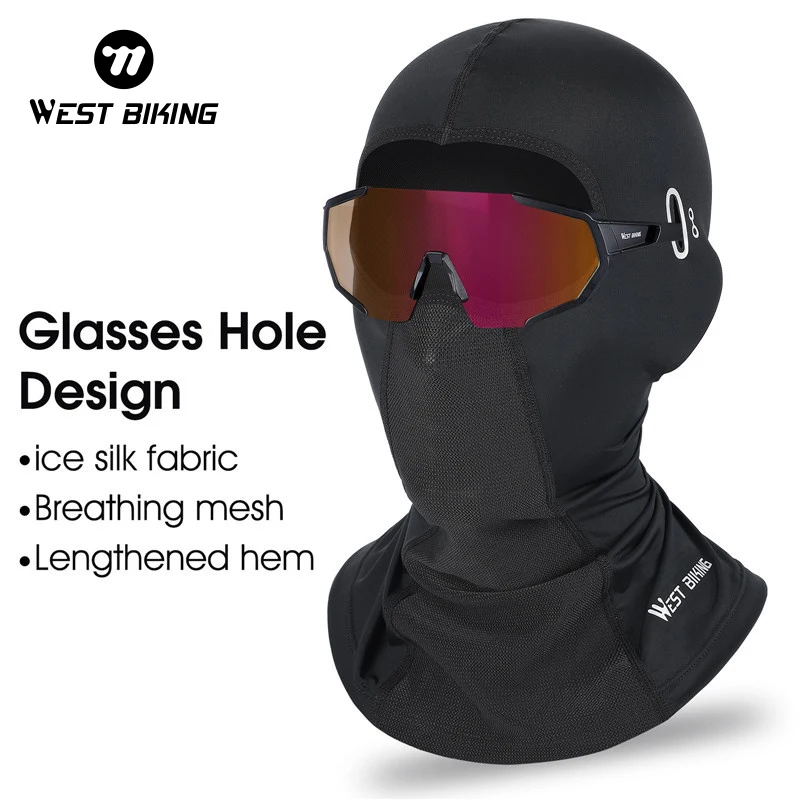 

WEST BIKING Spring Summer Face Mask Cycling Fishing Training Face Scarf Balaclava Windproof Soft Sport Mask Motorcycle headgear