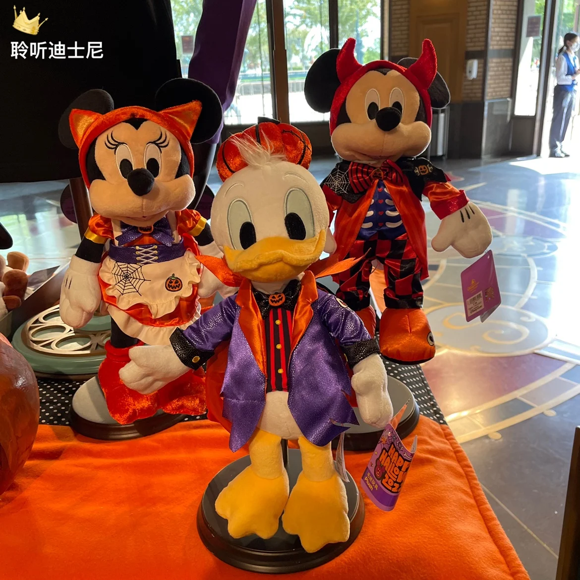 

Original Disney 2022 Halloween Mickey Minnie Donald Duck All Saints' Day Plush Toys Stuffed Animals Girls Presents Children's