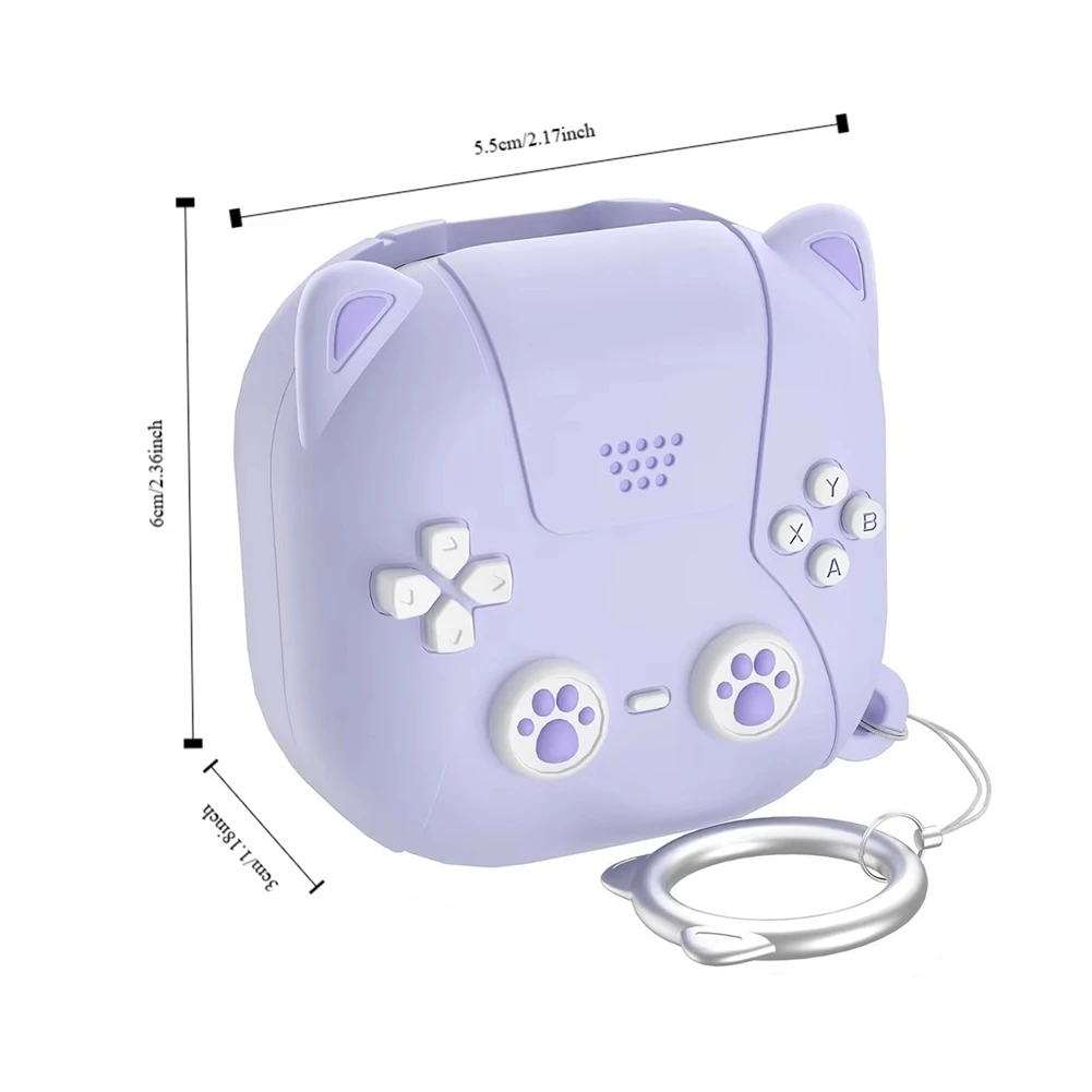 حافظة سماعة أذن ثلاثية الأبعاد حافظة سماعة أذن على شكل رسوم متحركة غطاء حماية لسماعات Galaxy Buds Live/2/Pro/2 Pro/FE Light #4