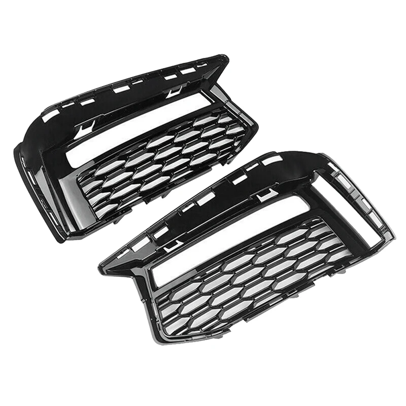 

1Pair Front Lower Mesh Grille Fog Light Cover Trim Air Intake 51118064963 51118064964 For BMW 5' G30 G31 M Sport 17-21