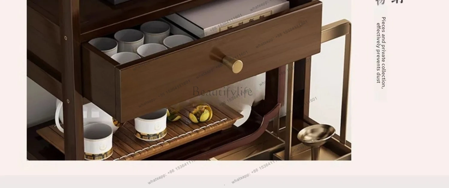 new Chinese style Bogu frame tea cabinet integrated against the wall antique corner ornament storage cabinet