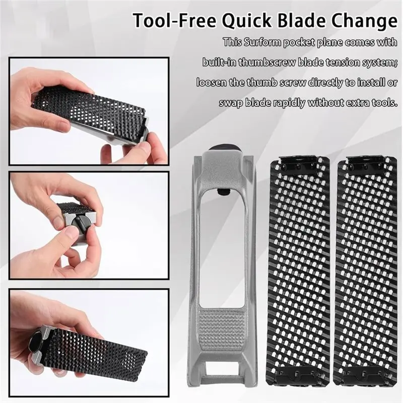 DTA4-Replaceable Fine Cut Blade,Drywall Rasp 21-399, 6-Inch Surform Pocket Plane, Sheetrock Rasp, Drywall Shaver Hand