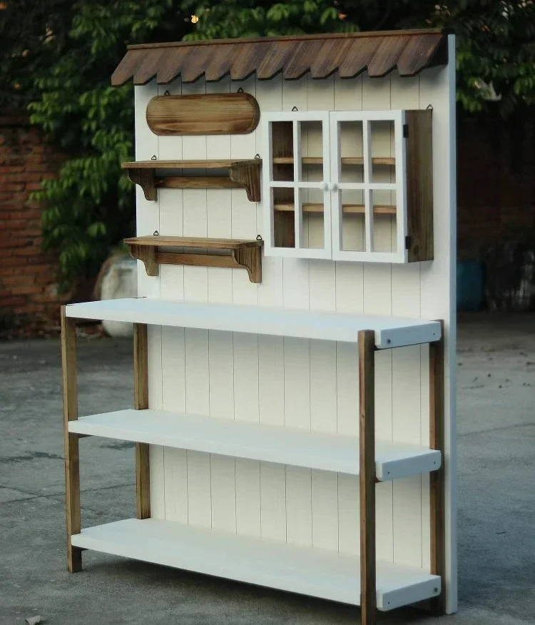 Garden workbench table courtyard balcony storage workbench rack multi-functional flower stand