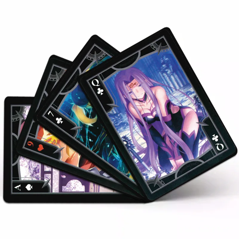 54 قطعة لعبة مصير/الطلب الكبير أوراق اللعب أنيمي الطرفية بطاقات صابر صورة بوكر ألعاب كرتونية جمع هدية