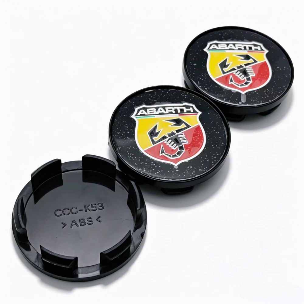 4pcs O.D 53MM Inner Clip 48MM Scorpion Logo Emblem Badge Car Wheel Center Caps Rim Hub Dust Cover Wheel Hubcaps Car Accessories
