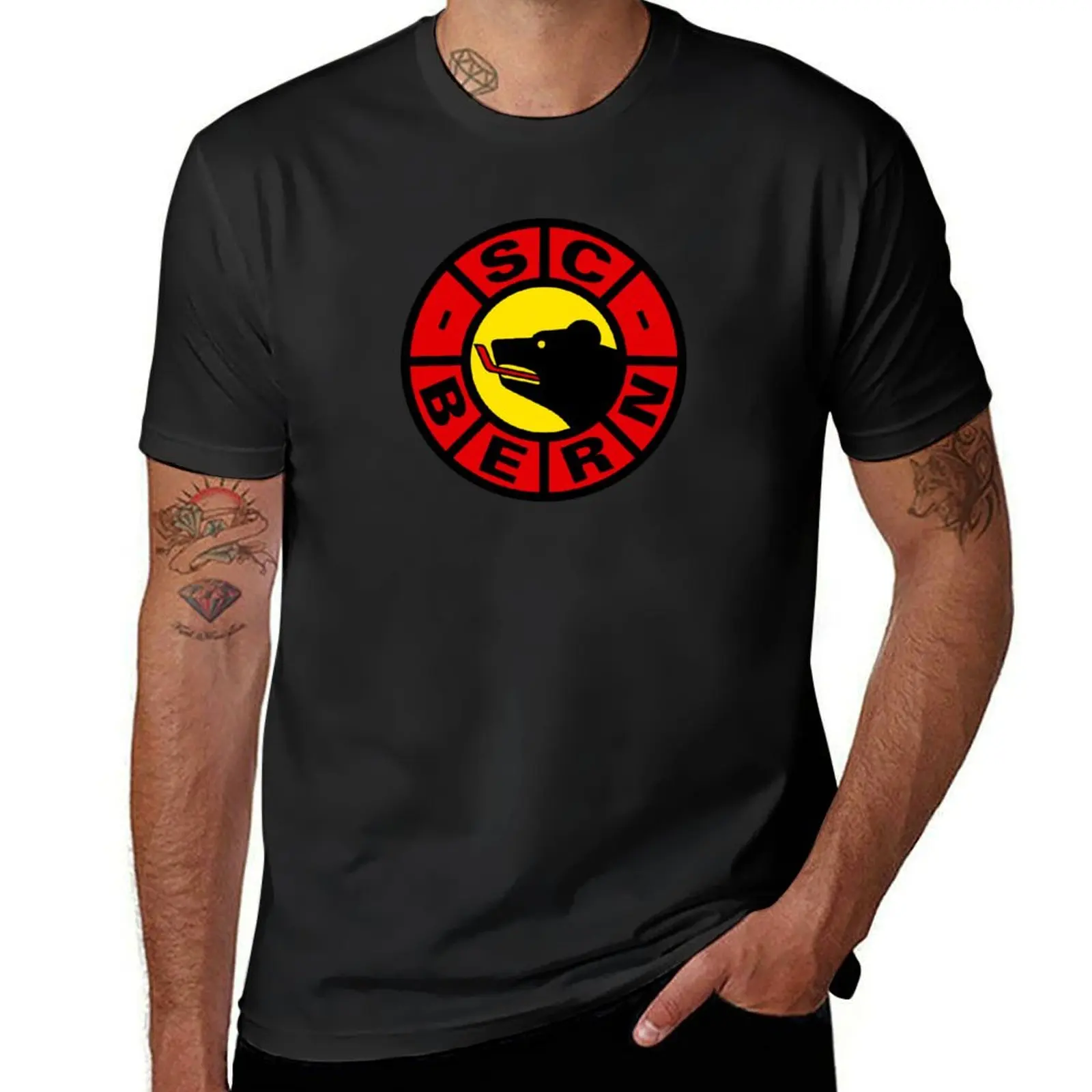 SC Bern Swiss Ice Hockey Sports Fans T-Shirt aesthetic clothes Short sleeve tee customs mens clothes