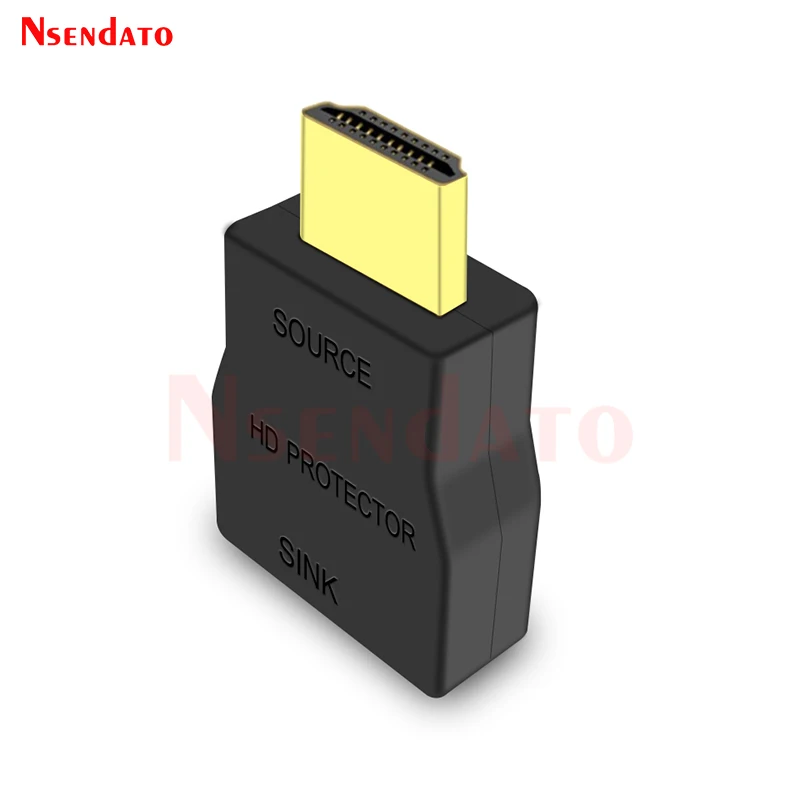 Mini Protecteur de Surtension HD Portable pour ESD, Protection Contre les Surtensions, Connecteur Compatible HDMI, Adaptateur, Prise en Charge HDCP HDTV DVD PC