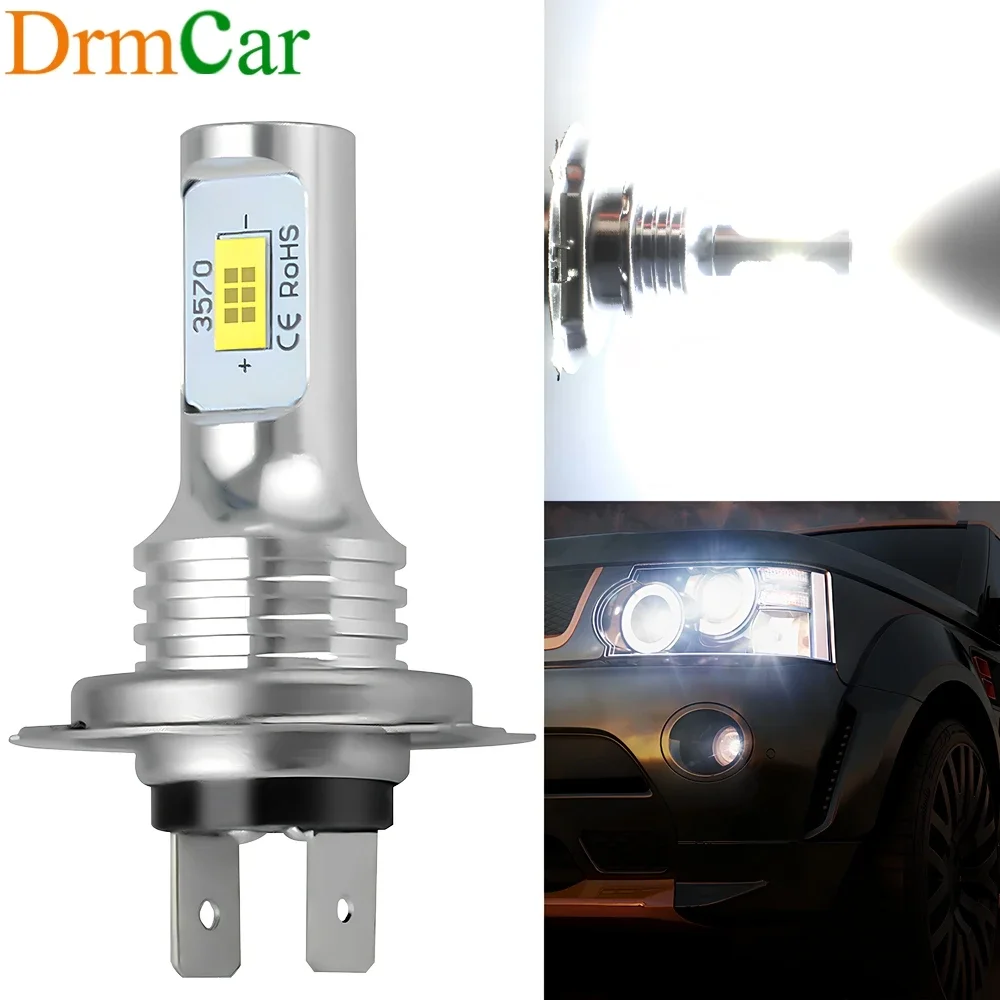 1X  H7 LED Headlight Bulb Kit 12V 120W Super Bright Car Light Headlamp CSP Hi Lo Beam Conversion Globes Bulbs 8000Lm 6500K White