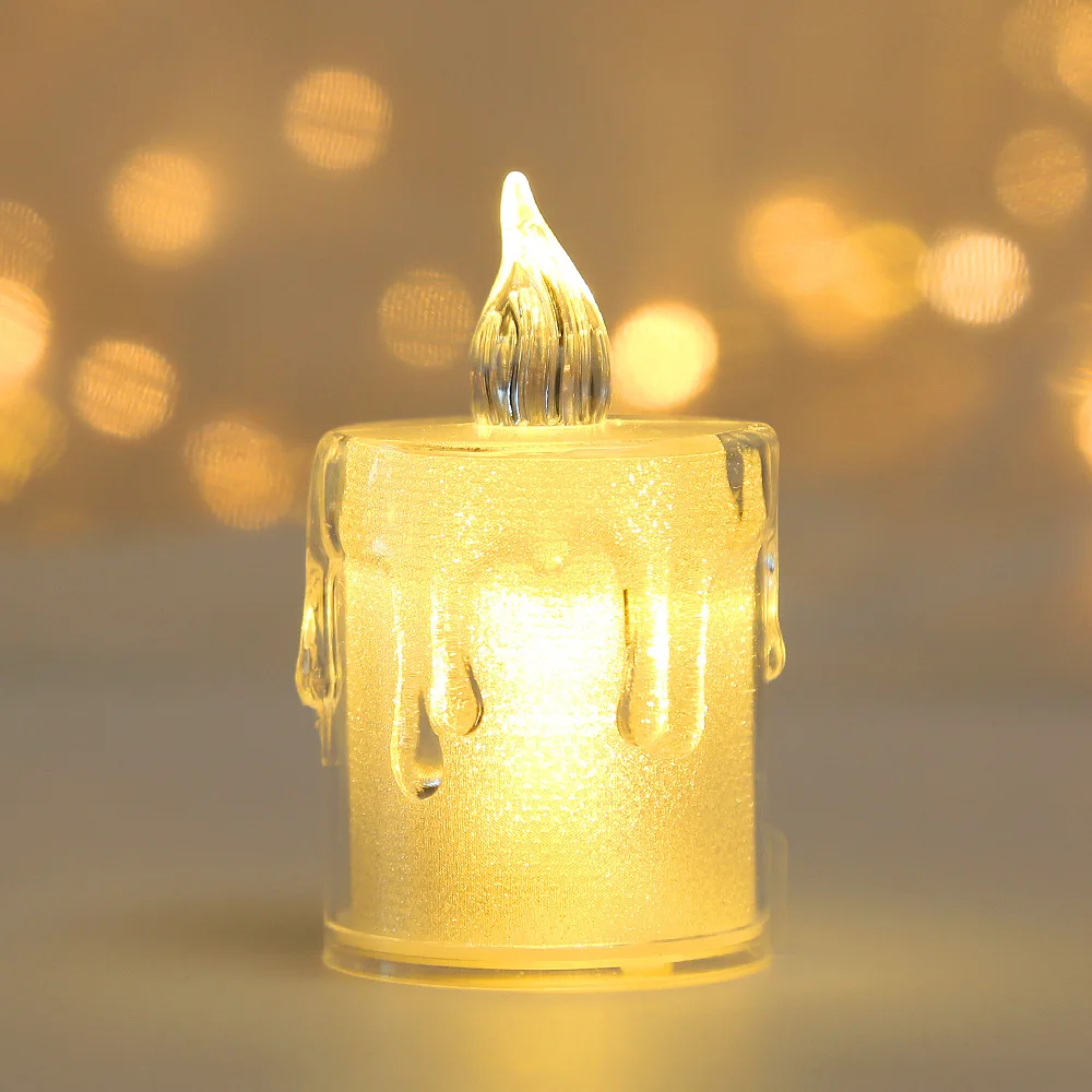 Velas de luz Led sin llama, pilar de plástico, vela parpadeante, luz nocturna para fiesta en casa, Ramadán, Pascua, boda, decoración de Navidad