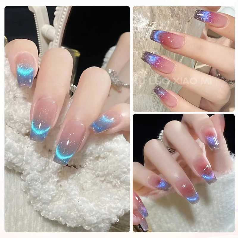 UR SUGAR Shiny Rainbow Cat Magnetic Gel Nail Polish Dynamic Reflective Gel Laser Effect Varnish Soak Off UV LED Gel Manicure