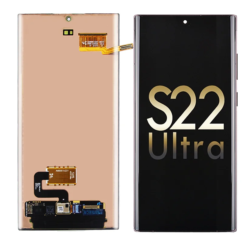 Nuovo OLED per Samsung Galaxy S22 Ultra 5G S908 S908B S908U Display LCD Touch Screen Digitizer per Galaxy S22ultra Assembly