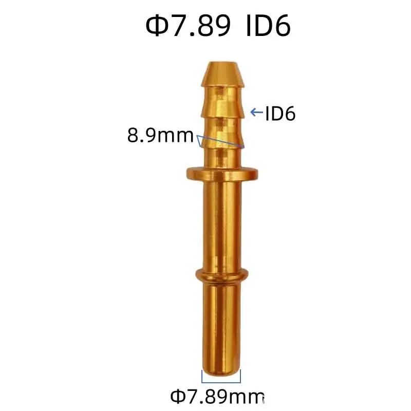 Fuel System Male Quick Connect Adapter Aluminum for 7.89 mm and 9.49 mm Inner Diameter Hoses in Automotive Applications