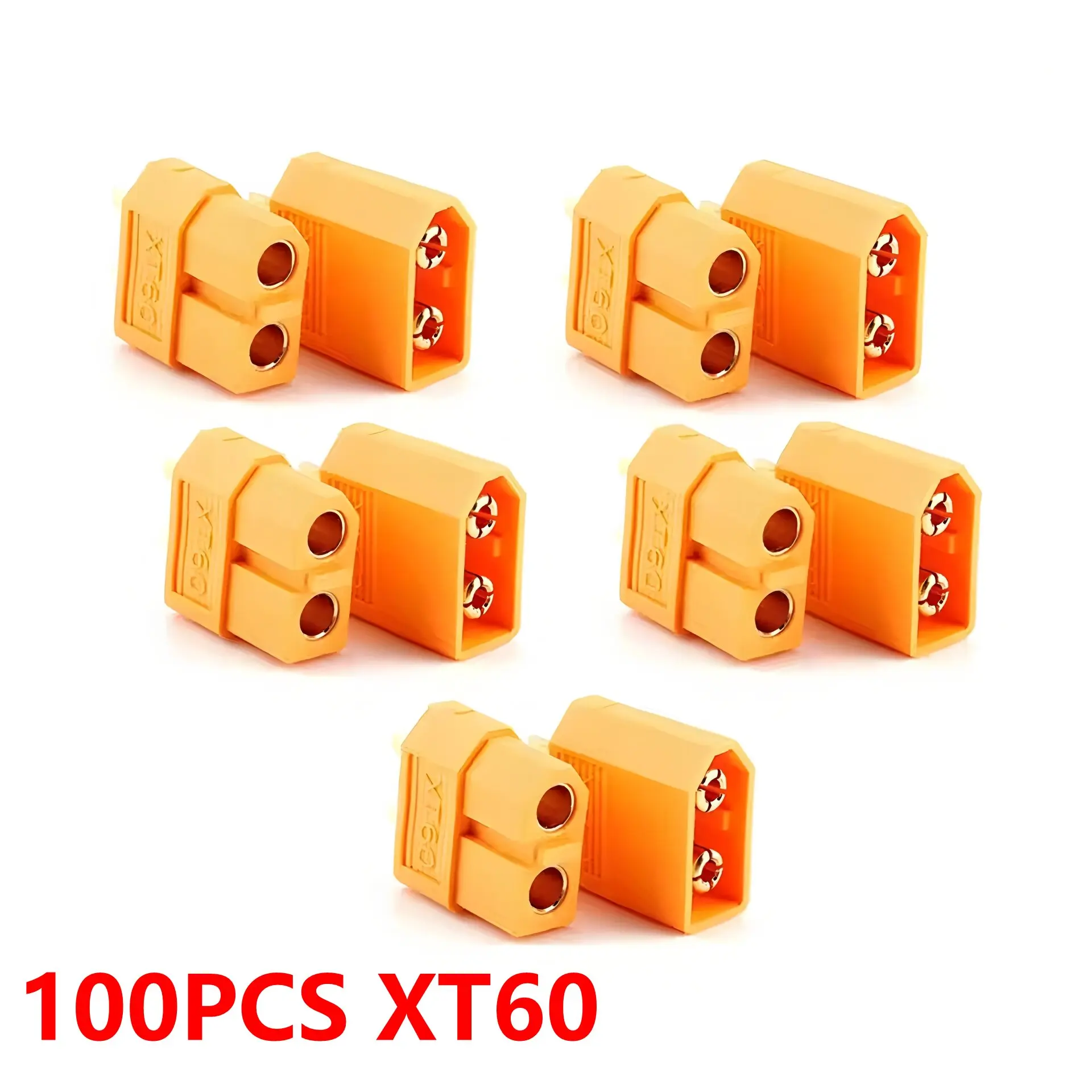 

100PCS XT60 Connectors,lot XT60 XT-60 Male-Female Bullet Connectors Plugs For RC Lipo Battery