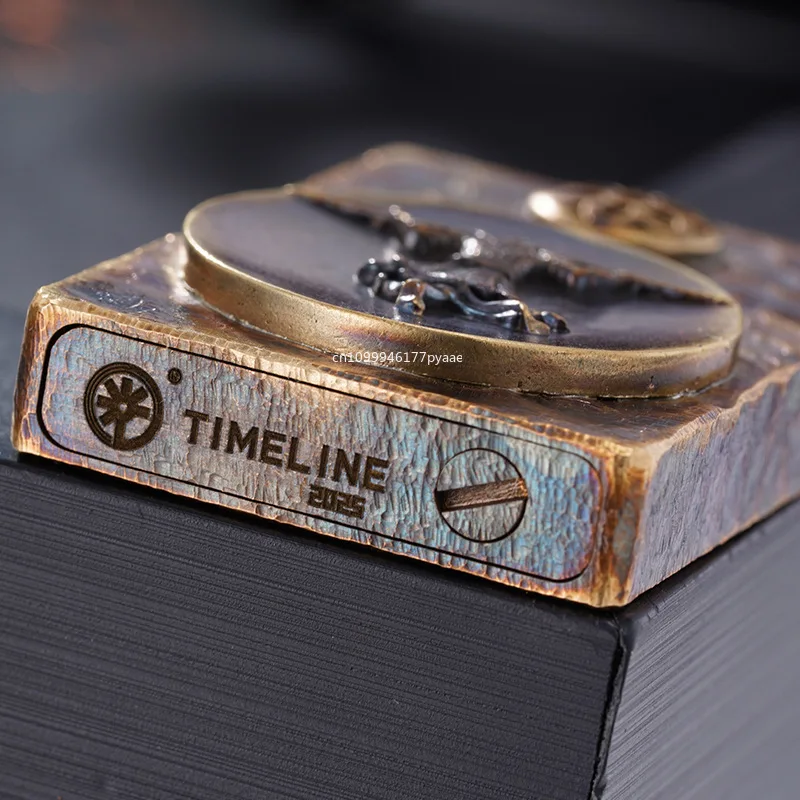 

2026 Brass Right Angle Small Heavy Armor Lifetime Love Retro Grinding Wheel Kerosiene Lighter Personalized Men's High-End Gift