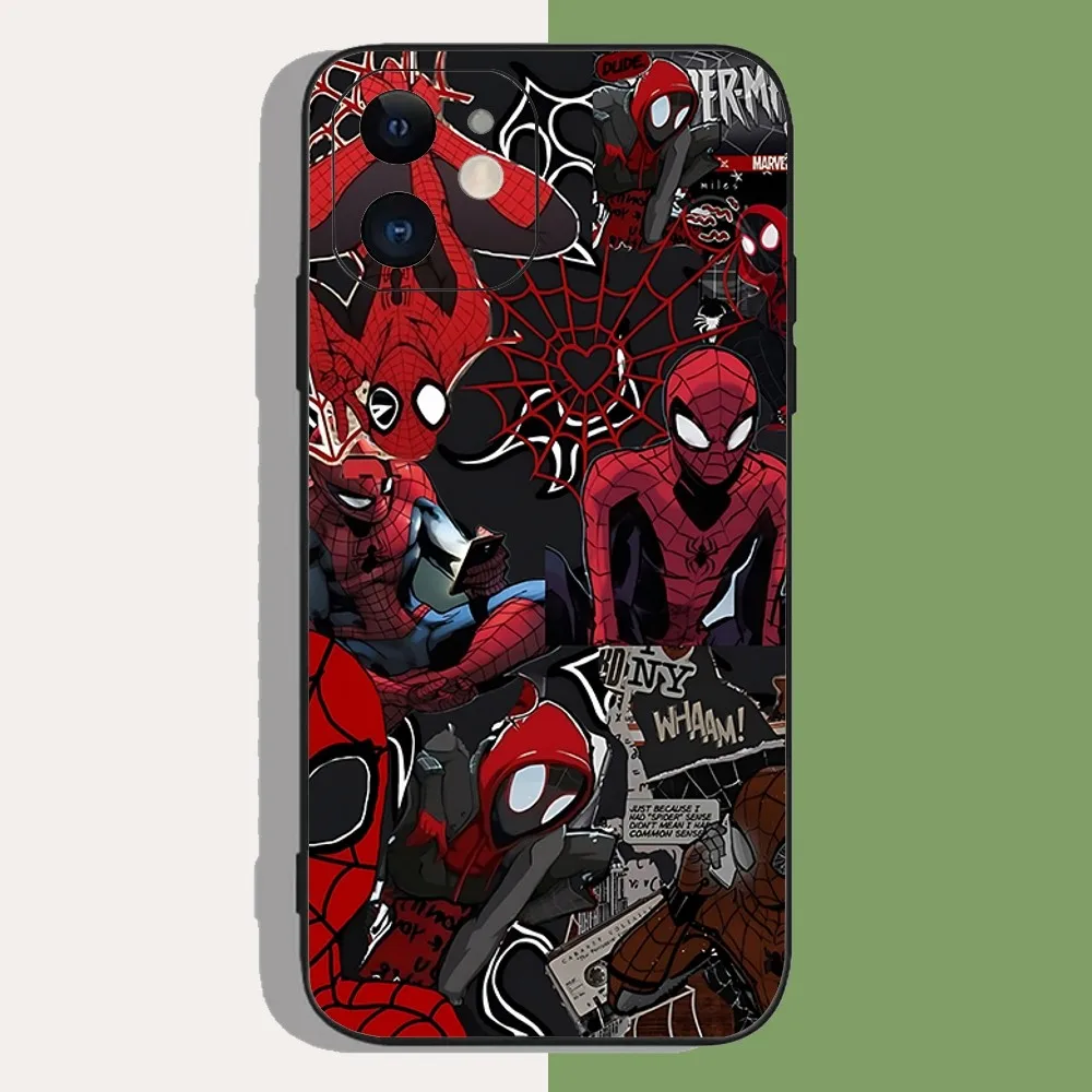 S-Spider-Man-N M-Marvel Phone Case For Iphone 15 11 13 14 Pro Max 7 8 Plus X Xr Xs Max Se2020 12mini Cover Case